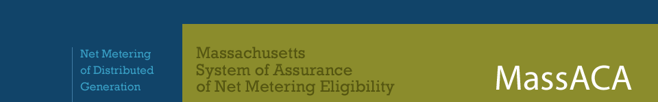 Massachusetts System of Assurance of Net Metering Eligibility